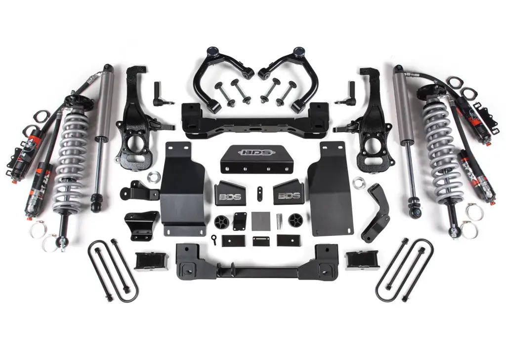 4 Inch Lift Kit | FOX 2.5 Performance Elite Coil-Over | Chevy Silverado & GMC Sierra 1500 (2025-2026) 4WD Diesel | w/ FOX 2.5 Performance Elite Rear Shocks | BDS Suspension