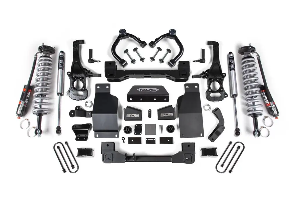 4 Inch Lift Kit | FOX 2.5 Performance Elite Coil-Over | Chevy Silverado & GMC Sierra 1500 (2025-2026) 4WD Diesel | w/ FOX 2.0 Performance Series Rear Shocks | BDS Suspension image 2