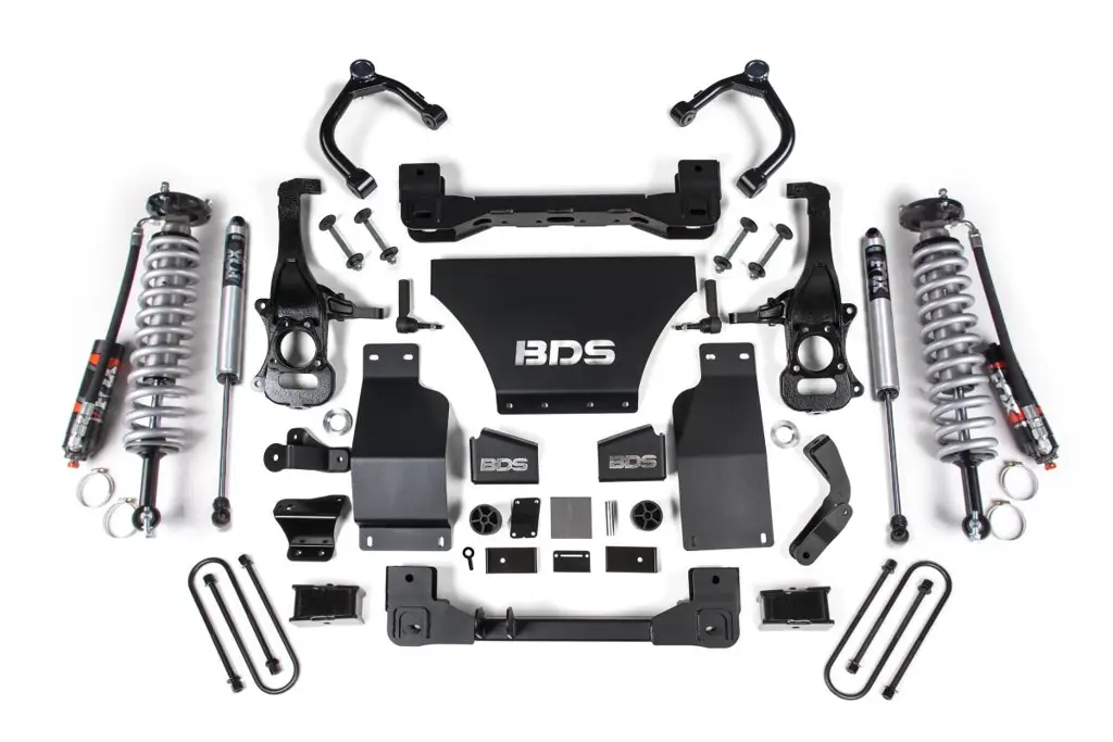2.5 Inch Lift Kit | FOX 2.5 Performance Elite Coil-Over w/ FOX 2.0 Performance Series Rear Shocks | Chevy Trail Boss / GMC AT4 1500 (2025-2026) 4WD Gas | BDS Suspension image 2