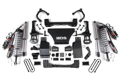 2.5 Inch Lift Kit | FOX 2.5 Performance Elite Coil-Over | Chevy Trail Boss / GMC AT4 1500 (2025-2026) 4WD Diesel | FOX 2.5 Rear Shocks | BDS Suspension