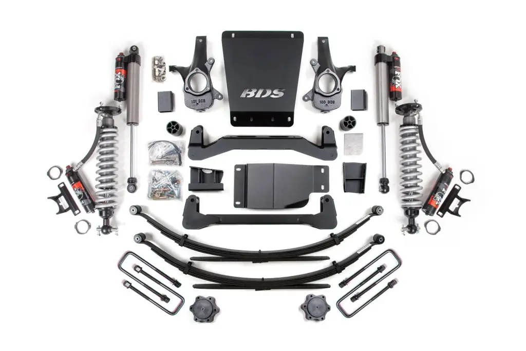 4 Inch Lift Kit | Leaf Springs & FOX 2.5 Performance Elite Coilover | Chevy Silverado/GMC Sierra 1500 (2007-2013) 4WD | BDS Suspension image 2