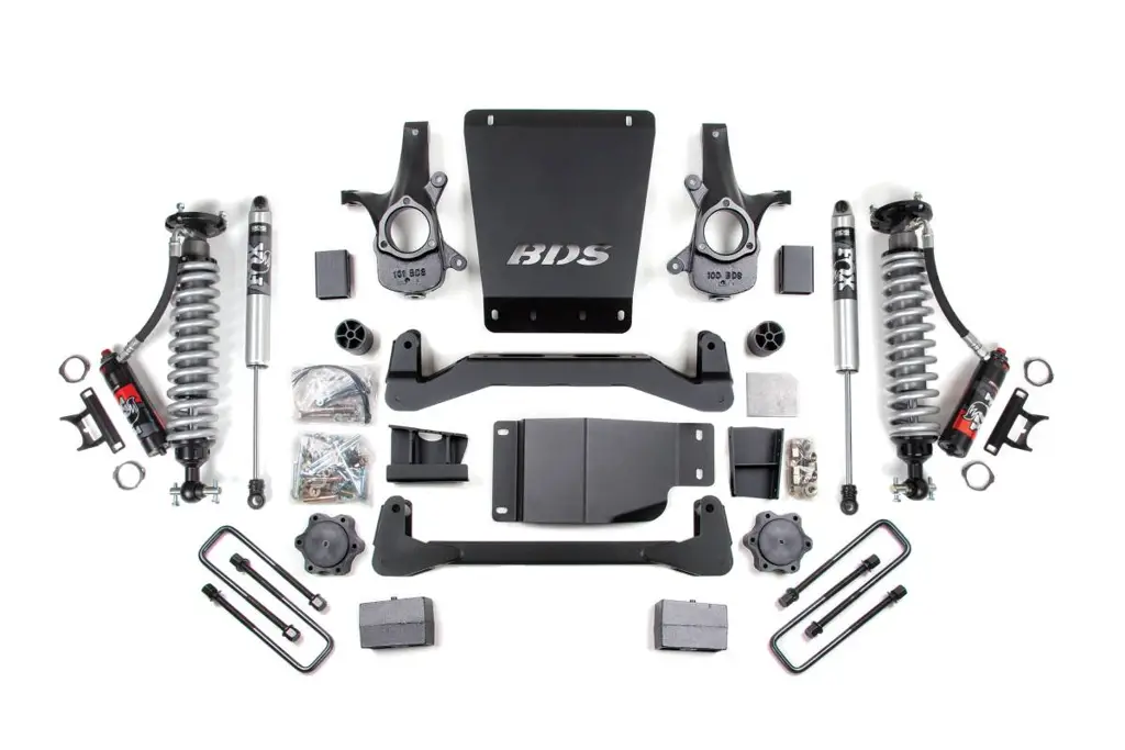 4 Inch Lift Kit | Leaf Springs & FOX 2.0 Performance Series Coilover | Chevy Silverado/GMC Sierra 1500 (2007-2013) 4WD | BDS Suspension