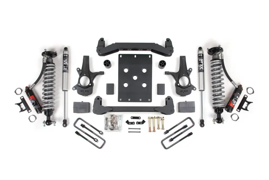 4 Inch Lift Kit | Block Kit & FOX 2.5 Performance Elite Shocks | 2007-2013 Chevy Silverado/GMC Sierra 1500 2WD | BDS Suspension