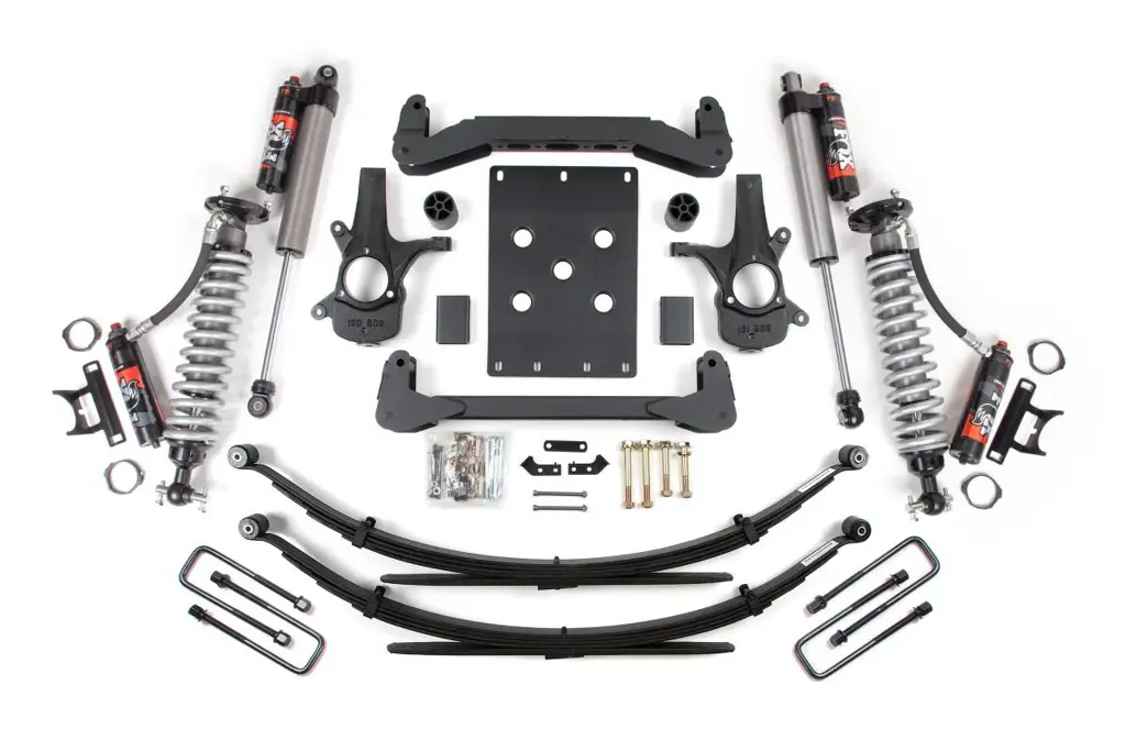 4 Inch Lift Kit | Leaf Springs & FOX 2.5 Performance Elite Shocks | 2007-2013 Chevy Silverado/GMC Sierra 1500 2WD | BDS Suspension image 2