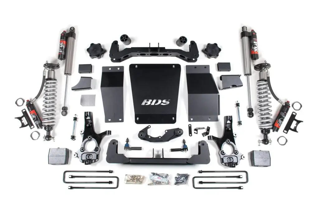 6 Inch Lift Kit | Block Kit | FOX 2.5 Performance Elite Coilover | Aluminum / Stamped Steel Control Arms | Chevy Silverado / GMC Sierra 1500 (2014-2018) 4WD | BDS Suspension image 2