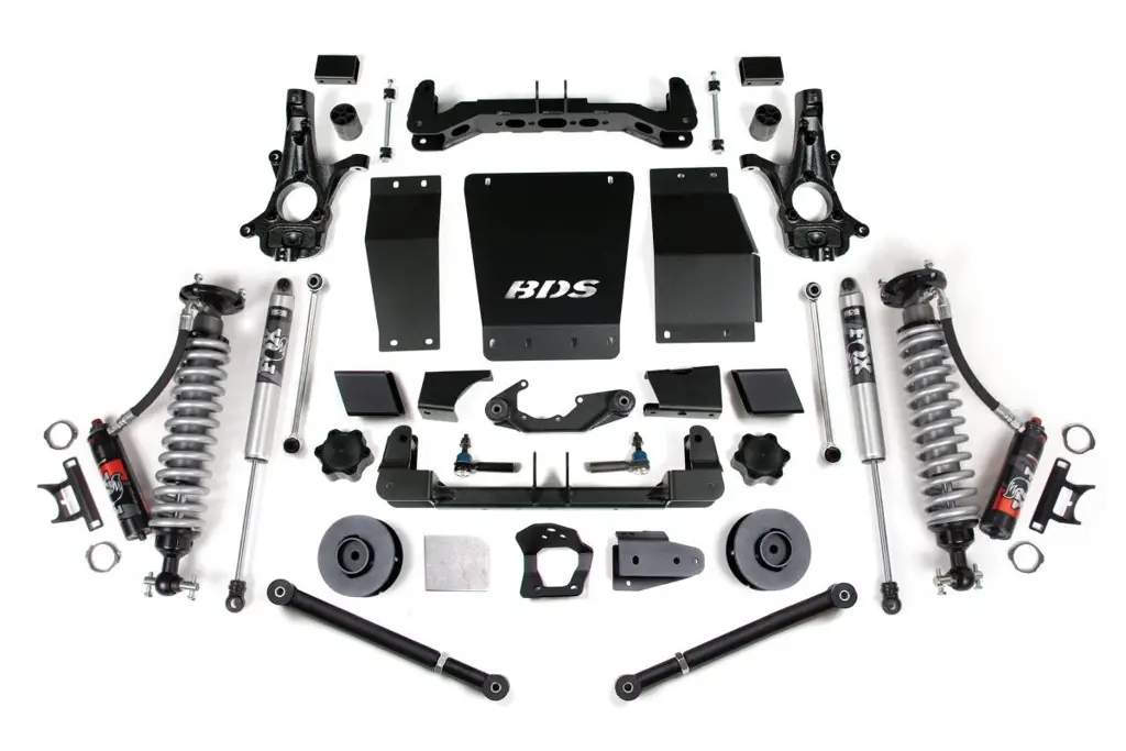 4 Inch Lift Kit | FOX 2.5 Performance Elite Coil-Over | Chevy/GMC Suburban, Tahoe, Yukon/XL 1500 (2015-2019) 4WD | Aluminum / Stamped Steel Control Arms | BDS Suspension