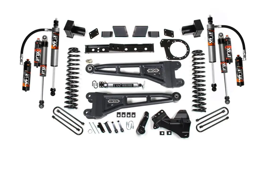 7 Inch Radius Arm Lift Kit | Ford F250/F350 Super Duty (2023-2026) Diesel 4WD | Block Kit | FOX 2.5 Performance Elite | BDS Suspension image 2