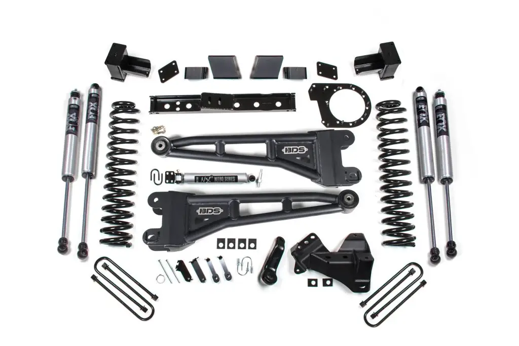7 Inch Radius Arm Lift Kit | Ford F250/F350 Super Duty (2023-2026) Diesel 4WD | Block Kit | FOX 2.0 Performance Series | BDS Suspension image 2