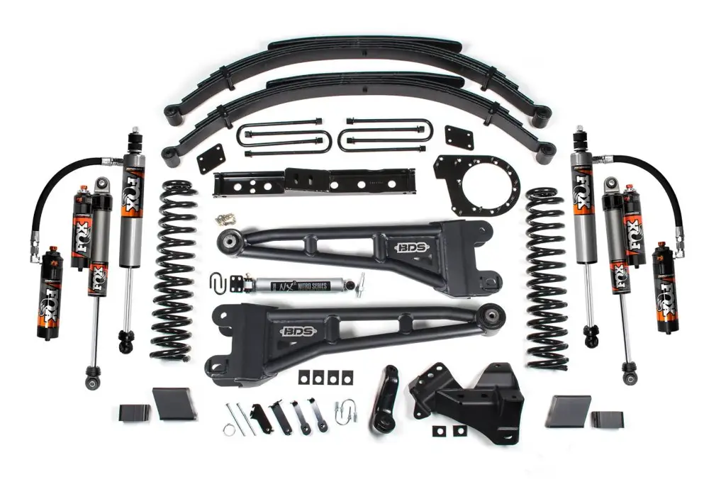 7 Inch Radius Arm Lift Kit | Ford F250/F350 Super Duty (2023-2026) Diesel 4WD | Leaf Springs | FOX 2.5 Performance Elite | BDS Suspension image 2
