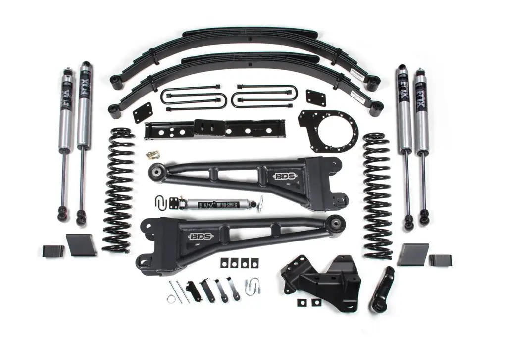 7 Inch Radius Arm Lift Kit | Ford F250/F350 Super Duty (2023-2026) Diesel 4WD | Leaf Springs | FOX 2.0 Performance Series | BDS Suspension image 2