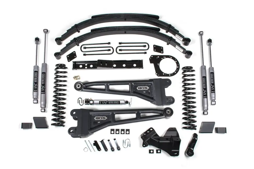7 Inch Radius Arm Lift Kit | Ford F250/F350 Super Duty (2023-2026) Diesel 4WD | Leaf Springs | NX2 Nitro Series | BDS Suspension image 2