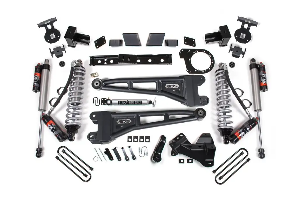 7 Inch Lift Kit w/ Radius Arms | Ford F350 Super Duty DRW 4WD Diesel (2023-2026) | FOX 2.5 Performance Elite Shocks | BDS Suspension image 2