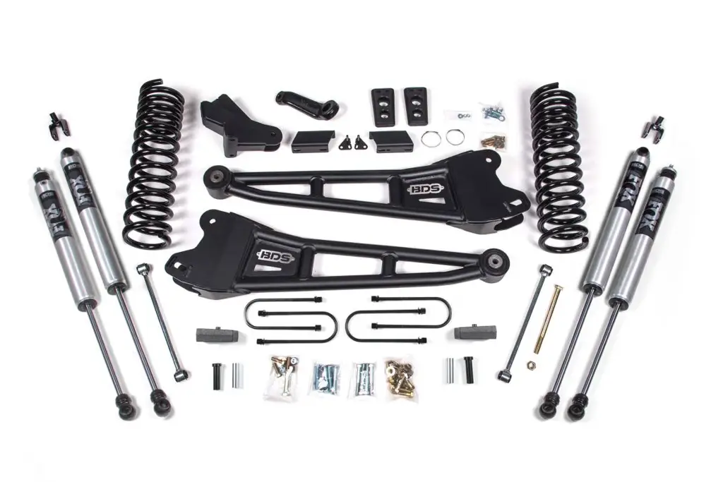 4 Inch Lift Kit w/ Radius Arm | 2013-2018 Ram 3500 4WD Diesel | FOX 2.0 Performance Series Shocks | BDS Suspension image 2
