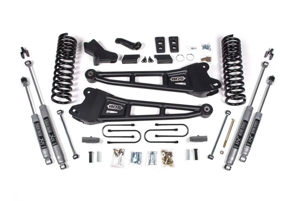 4 Inch Lift Kit w/ Radius Arm | 2013-2018 Ram 3500 4WD Diesel | NX2 Nitro Series Shocks | BDS Suspension