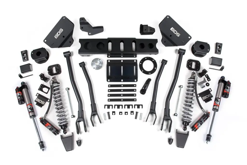 6 Inch 4-Link Lift Kit w/ FOX 2.5 Coil-Over Conversion Performance Elite | Ram 2500 2014-2018 4WD Diesel | Rubber Bump Stop | BDS Suspension