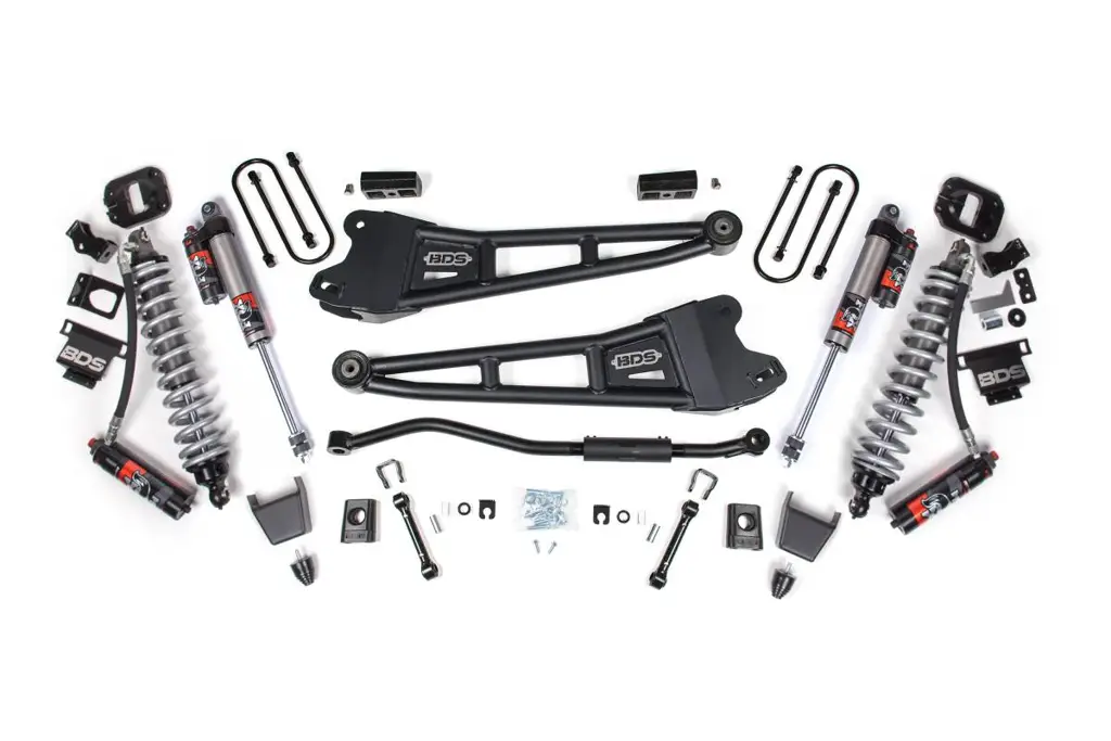 3 Inch Lift Kit w/ Radius Arm | FOX 2.5 Coil-Over Conversion Performance Elite | Ram 3500 (2013-2018) 4WD Diesel | Rubber Bump Stop | BDS Suspension