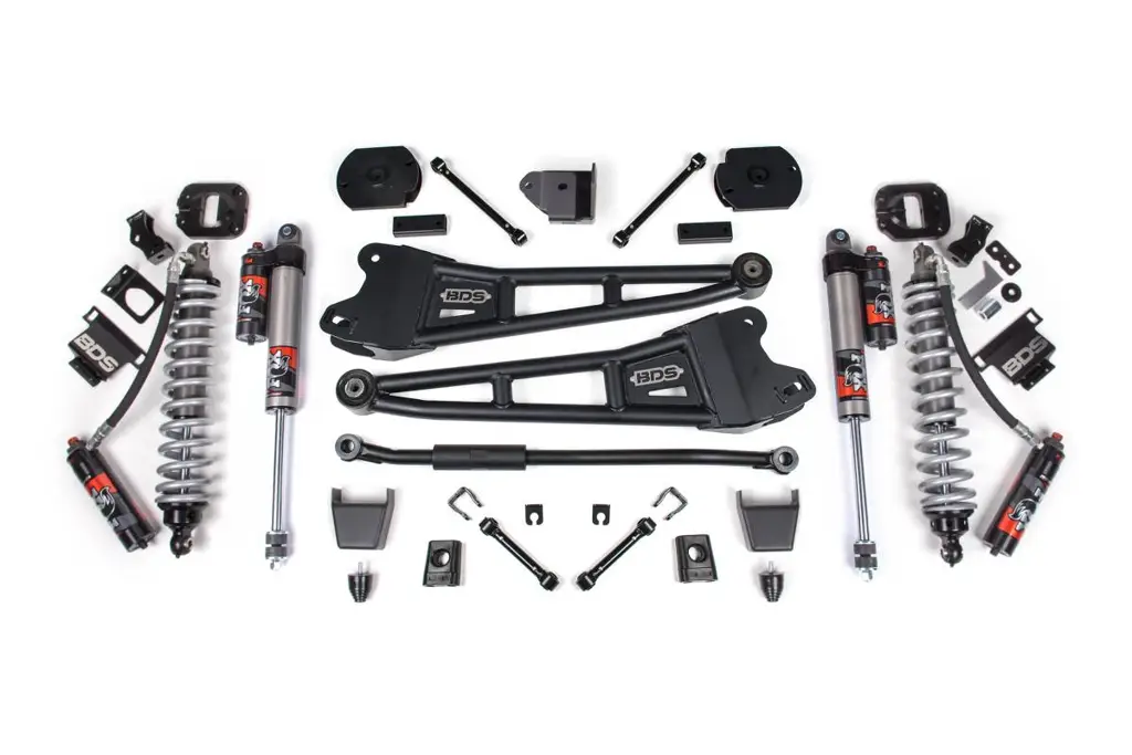 3 Inch Lift Kit w/ Radius Arm | FOX 2.5 Coilover Conversion - Performance Elite | Ram 2500 (2014-2018) & (2025-2026) 4WD Diesel | Rubber Bump Stop | BDS Suspension