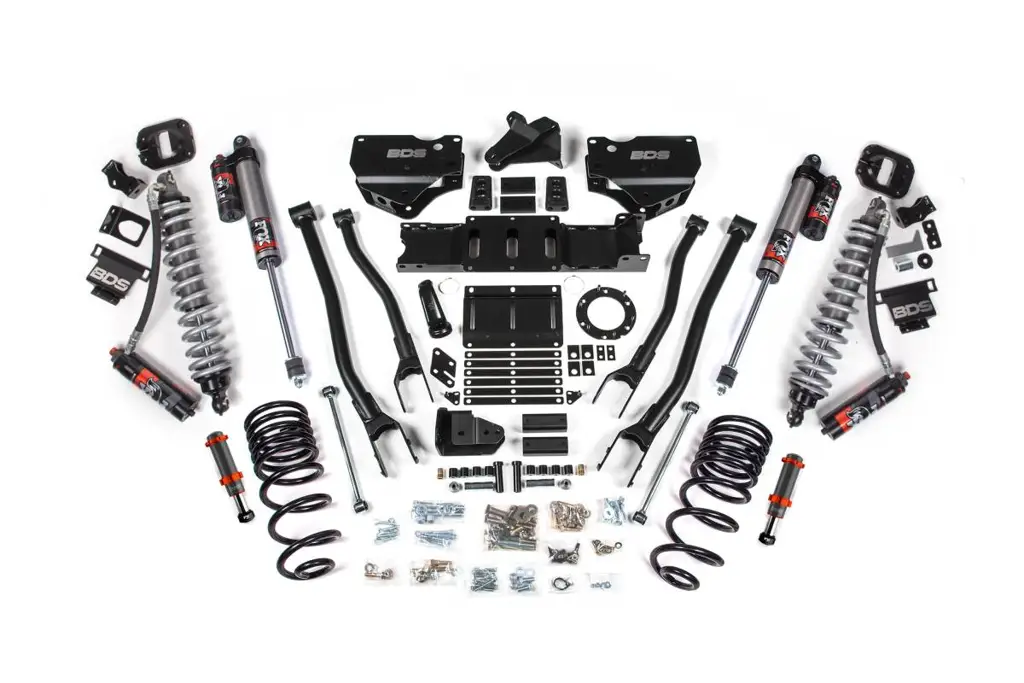 4 Inch 4-Link Lift Kit | FOX 2.5 Performance Elite Coil-Over Conversion | Ram 2500 (2019-2024) 4WD Diesel | FOX 2.0 Hydro Bump Stop | BDS Suspension image 2