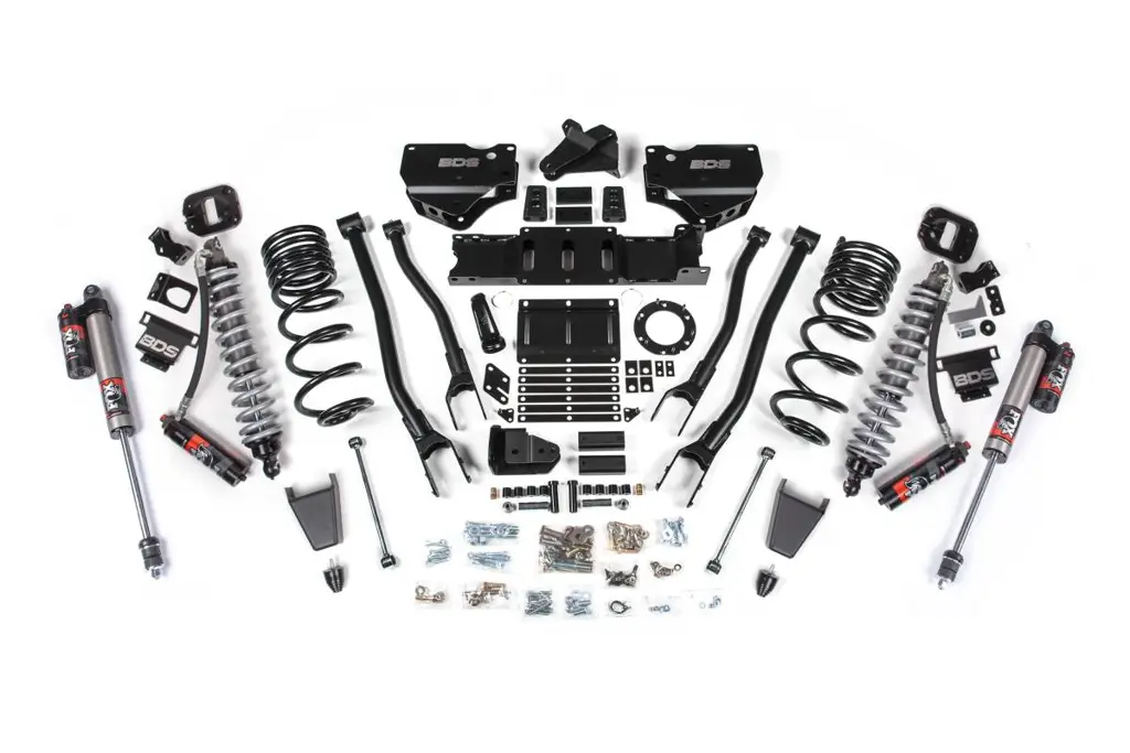 6 Inch 4-Link Lift Kit w/ FOX 2.5 Performance Elite Coil-Over Conversion | Ram 2500 (2019-2024) 4WD Diesel | FOX 2.0 Hydro Bump Stop | BDS Suspension