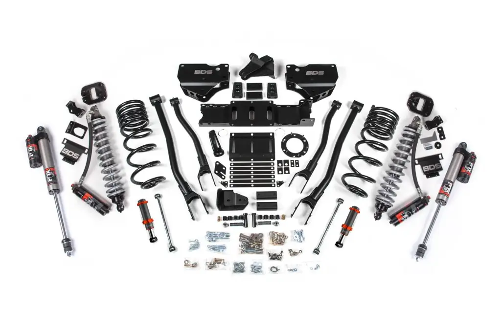6 Inch 4-Link Lift Kit w/ FOX 2.5 Performance Elite Coil-Over Conversion | Ram 2500 (2019-2024) 4WD Diesel | FOX 2.0 Hydro Bump Stop | BDS Suspension image 2