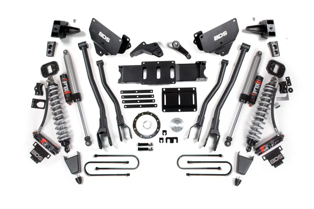 6 Inch 4-Link Lift Kit | FOX 2.5 Performance Elite Coil-Over Conversion | Ram 3500 4WD Diesel (2013-2018) | Rubber Bump Stop | 8-Bolt | BDS Suspension image 2