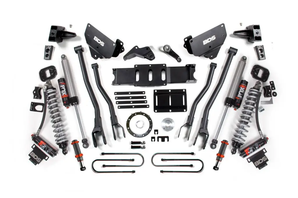 6 Inch 4-Link Lift Kit | FOX 2.5 Performance Elite Coil-Over Conversion | Ram 3500 4WD Diesel (2013-2018) | FOX 2.0 Hydro Bump Stop | 8-Bolt | BDS Suspension image 2