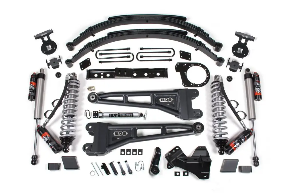 7 Inch Radius Arm Lift Kit | Leaf Springs | FOX 2.5 Performance Elite | Ford F250/F350 Super Duty (2023-2026) 4WD Diesel | BDS Suspension