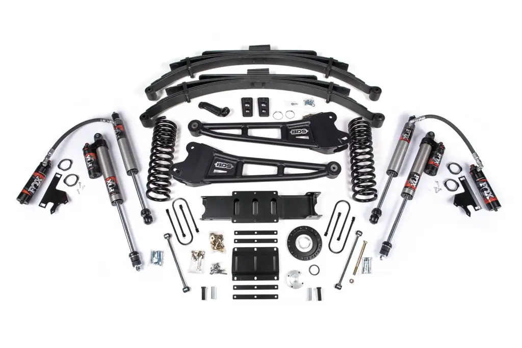 6 Inch Lift Kit w/ Radius Arms | Ram 3500 4WD Diesel (2013-2018) | 4.5 Inch Leaf Springs | 8-Bolt | FOX 2.5 Performance Elite | BDS Suspension image 2