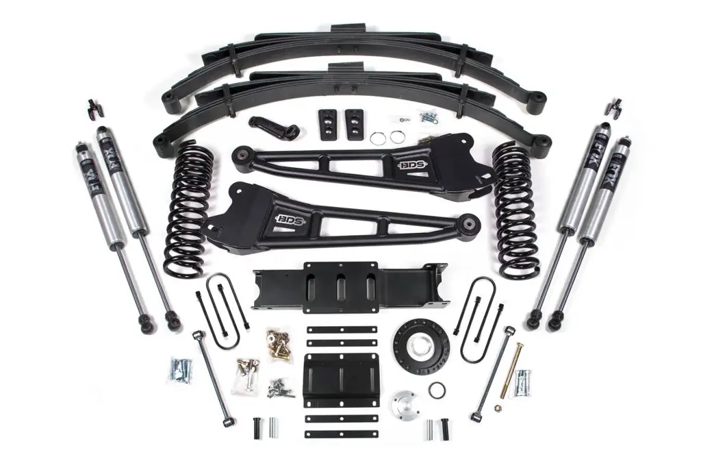 6 Inch Lift Kit w/ Radius Arms | Ram 3500 4WD Diesel (2013-2018) | 4.5 Inch Leaf Springs | 8-Bolt | FOX 2.0 Performance Series | BDS Suspension image 2