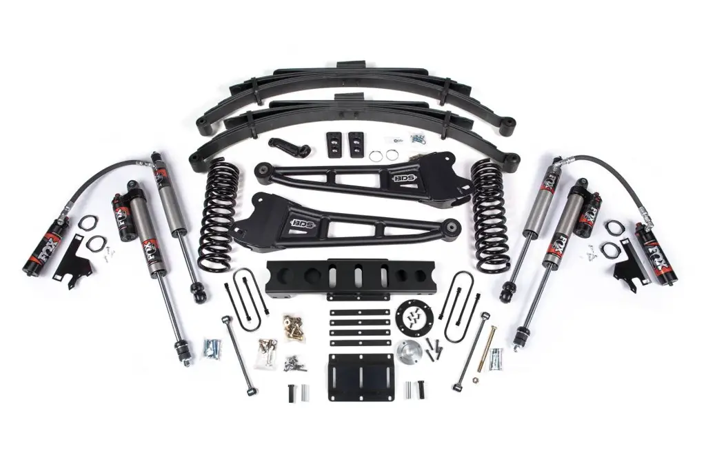 6 Inch Lift Kit w/ Radius Arms | Ram 3500 4WD Diesel (2013-2018) | 4.5 Inch Leaf Springs | 6-Bolt | FOX 2.5 Performance Elite | BDS Suspension image 2