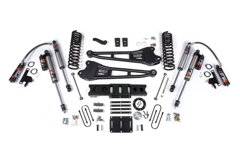 6 Inch Lift Kit w/ Radius Arms | Ram 3500 4WD Diesel (2013-2018) | 4 Inch Block | 6-Bolt | FOX 2.5 Performance Elite | BDS Suspension image 2