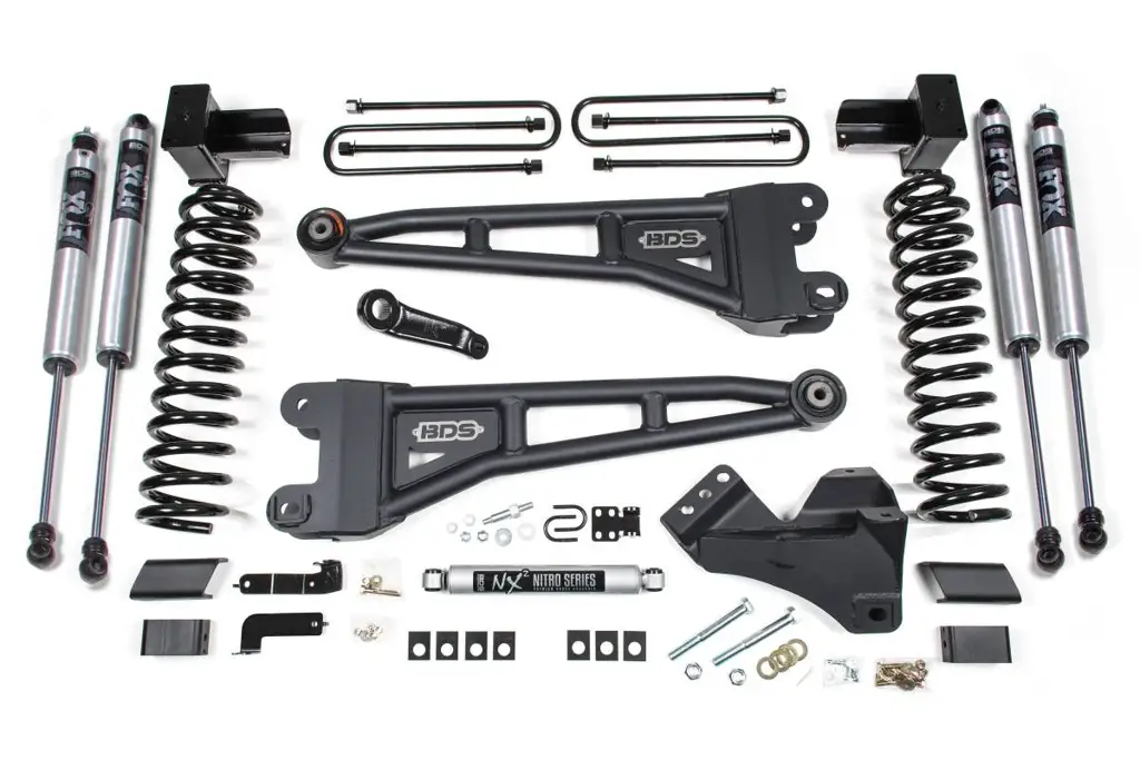 5 Inch Lift Kit w/ Radius Arm | Ford F350 Super Duty DRW (2023-2026) 4WD Diesel | FOX 2.0 Performance Series Shocks | BDS Suspension