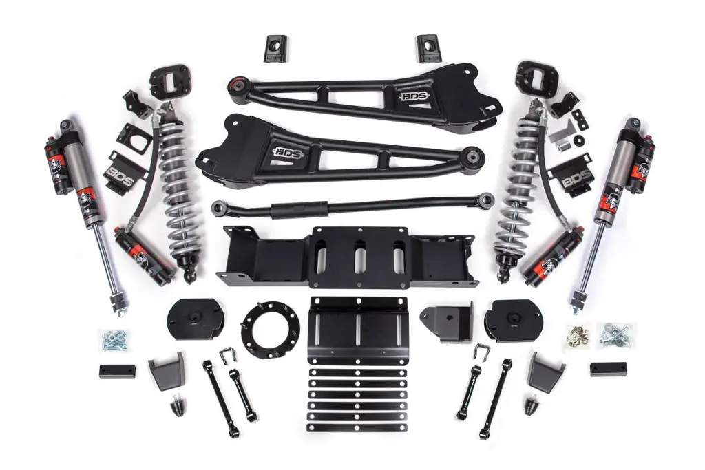 3 Inch Lift Kit w/ Radius Arm | FOX 2.5 Coil-Over Conversion Performance Elite | Ram 2500 (2019-2024) 4WD Diesel | Rubber Bump Stop | BDS Suspension