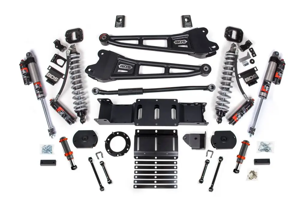 3 Inch Lift Kit w/ Radius Arm | FOX 2.5 Coil-Over Conversion Performance Elite | Ram 2500 (2019-2024) 4WD Diesel | FOX 2.0 Hydro Bump Stop | BDS Suspension image 2