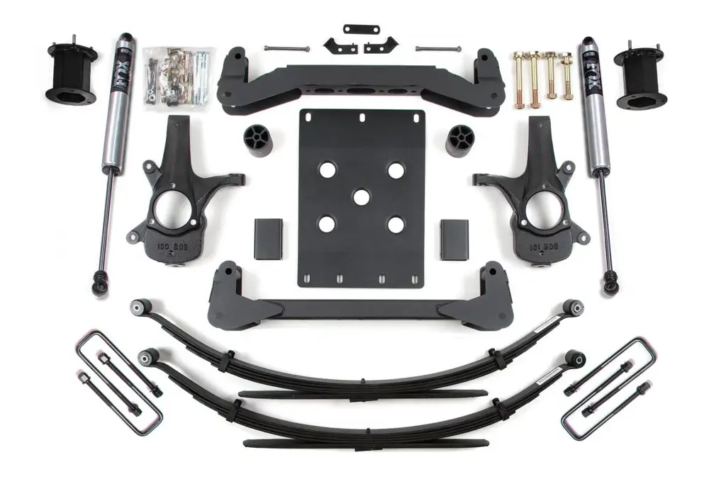 6 Inch Lift Kit | Chevy Silverado & GMC Sierra 1500 2WD (2007-2013) | Leaf Springs | FOX 2.0 Performance Series | BDS Suspension image 2