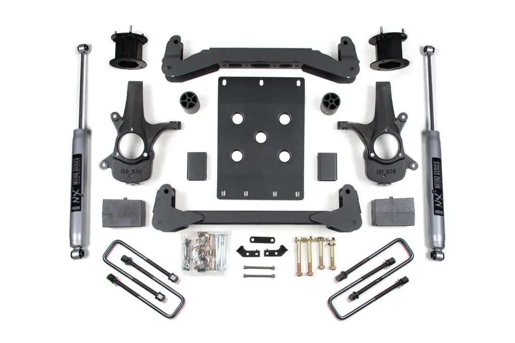 4.5 Inch Lift Kit | 2007-2013 Chevy Silverado / GMC Sierra 1500 2WD | Leaf Springs w/ FOX 2.0 Performance Series Shocks | BDS Suspension