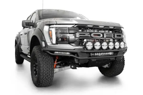 Addictive Desert Designs 2021-2024 Ford F-150 Raptor Race Series Front Bumper Light Hoop image 4