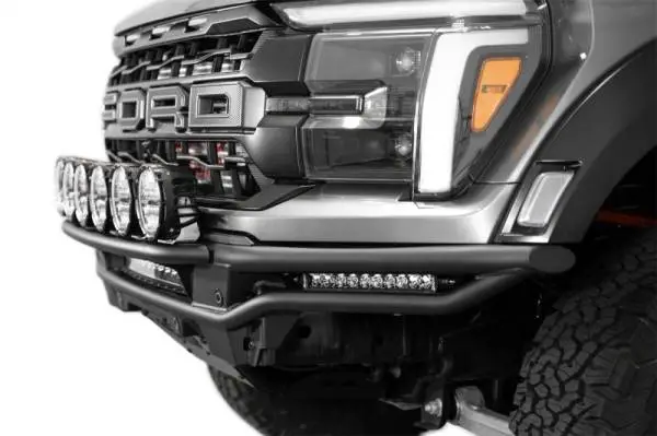 Addictive Desert Designs 2021-2024 Ford F-150 Raptor Race Series Front Bumper Light Hoop image 11