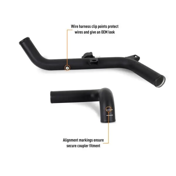 Mishimoto 21+ Bronco 2.7L Intercooler Pipe Kit Micro Wrinkle Black image 14
