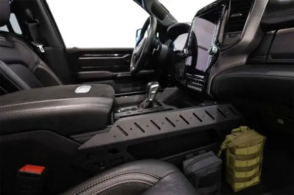Addictive Desert Designs 2021+ RAM 1500 TRX Center Console Molle Panels & Digital Device Bridge image 3