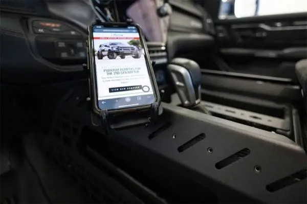 Addictive Desert Designs 2021+ RAM 1500 TRX Center Console Molle Panels & Digital Device Bridge image 10